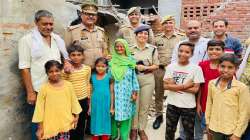 Under 'Mission Shakti' programme of the UP government, an elderly woman in Bulandshahr Noor Jahan received electricity connection.