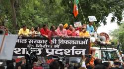 BJP stages protest, demands resignation of CM Kejriwal