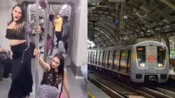 Women seen pole dancing inside Delhi Metro