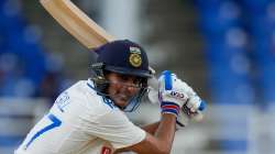 Shubman Gill during the second Test at Port of Spain