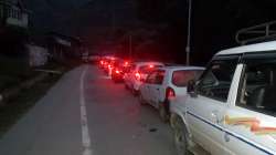 Massive traffic jam in Manali 