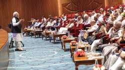 PM Modi during a meeting with council of ministers.