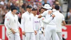 Joe Root celebrates after taking Marnus Labuschagne's catch