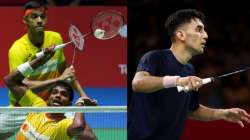 Satwiksairaj Rankireddy, Chirag Shetty and Lakshya Sen in action