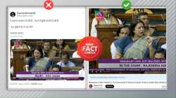 FACT CHECK: A screengrab of the the viral post about Meenakshi Lekhi's parliament remark