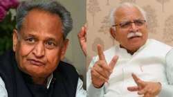 Ashok Gehlot vs Manohar Lal Khattar 