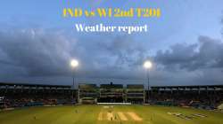 India vs West Indies 2nd T20I Weather report