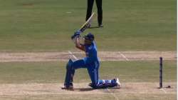 Tilak Varma smashes three sixes on his international debut