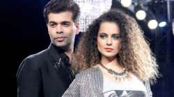 Kangana Ranaut and Karan Johar