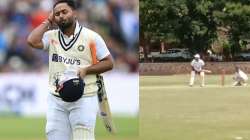 Rishabh Pant during a practice game in Bengaluru