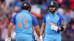 India batters Virat Kohli and Rohit Sharma during ICC T20 World Cup 2022