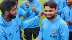 Jasprit Bumrah and Rinku Singh during IND vs IRE 1st T20I on August 18