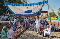 Rail roko protest staged by farmers in Amritsar