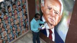 Amritsar artist paints Joe Biden's portrait