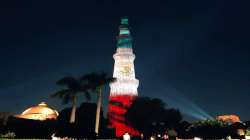 Qutub Minar lit up in Mexican flag