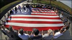 A memorial in the US to commemorate victims of 9/11 terror attacks