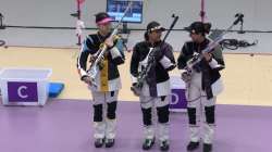 Sift Kaur Samra and Ashi Chouskey in women's 50m rifle event on Sep 27, 2023