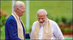 US President Joe Biden with Prime Minister Narendra Modi