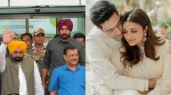 arvind kejriwal, bhagwant mann, ragneeti wedding