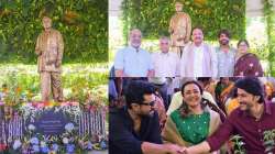 Nagarjuna unveils Akkineni Nageswar Rao statue 