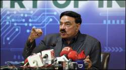 Pakistan's former interior minister Sheikh Rashid Ahmed