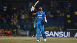 KL Rahul celebrates his fifty vs Pakistan in Asia Cup match on Sep 11, 2023