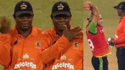 The umpire came up with a sudden 'you can't see me' gesture in the CPL qualifier