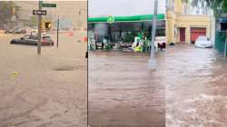 New York flooded with extreme rainfall.