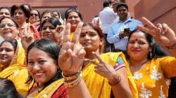 Women visitors at the Parliament House during the special session, in New Delhi (Representational image)