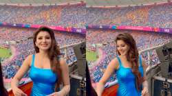 Urvashi Rautela during Ind vs Pak match