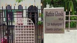 West Bengal Food & Supplies Minister and TMC leader Rathin Ghosh's residence