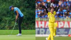 Aditi Ashok and Mitchell Starc