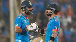 KL Rahul and Virat Kohli vs Bangladesh during World Cup 2023 match on Oct 19