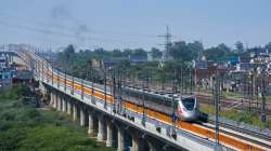 A RAPIDX train runs on its tracks during a media preview ahead of the inauguration of a priority sec