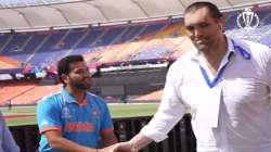 Indian cricket team skipper meets The Great Khali