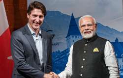 PM Narendra Modi with his Canadian counterpart Justin Trudeau (R-L)