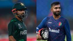 Babar Azam (left) and Hashmatullah Shahidi (right).