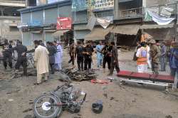 Aftermath of blast in Pakistan