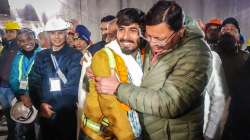 Uttarakhand CM Pushkar Singh Dhami welcomes rescued worker