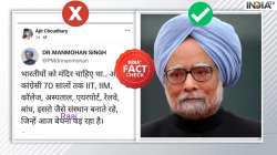 Fact Check of social media viral post 