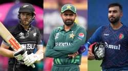 Kane Williamson, Babar Azam and Hashmatullah Shahidi at World Cup 2023