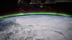 nasa, nasa captures aurora, nasa share image from iss, iss, nasa share image from iss, science, nasa