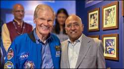 NASA Administrator Bill Nelson with Indian astronaut Rakesh Sharma.