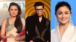 Rani Mukherjee, Karan Johar and Alia Bhatt 