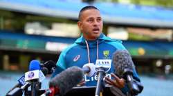 Australian opener Usman Khawaja at the MCG while addressing the reporters