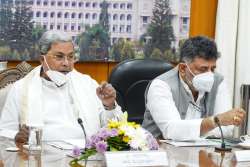 CM Siddaramaiah with DK Shivakumar