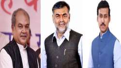 Narendra Singh Tomar, Prahlad Patel and Rajyavardhan Singh Rathore.