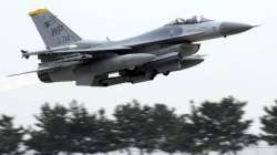  US Air Force’s F-16 fighter takes off during an annual joint air exercise “Max Thunder” between Sou