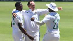 Kagiso Rabada, Rassie van der Dussen and Lungi Ngidi