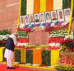 PM Modi in Parliament premises